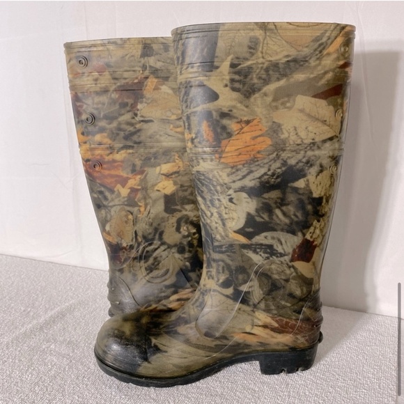 Men’s Woodlands Camo Rubber Boots Rain Boots 7 - Picture 9 of 15